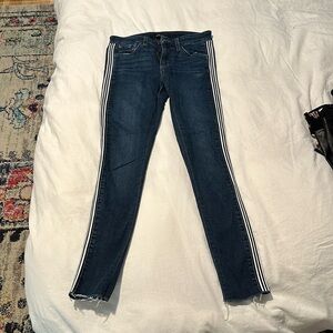 Dark wash with pin stripe sides joes jeans